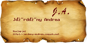 Járdány Andrea névjegykártya